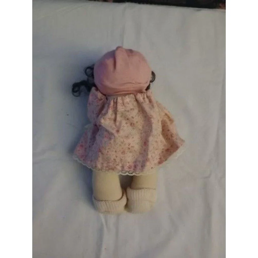 NWT Jan Shackelford Cloth Doll Sucking Thumb Pink Dress Young’un Vintage 1991
